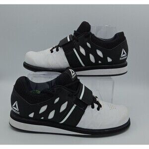 Reebok Lifter PR White/Black Weightlifting shoes Sneakers Men's US size 7 EU 39